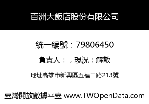 百洲大飯店股份有限公司