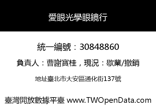 愛眼光學眼鏡行