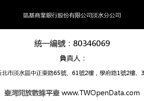 凱基商業銀行股份有限公司淡水分公司