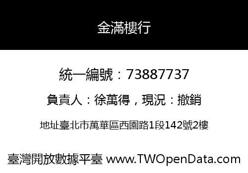 金滿樓行