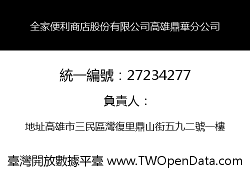 全家便利商店股份有限公司高雄鼎華分公司