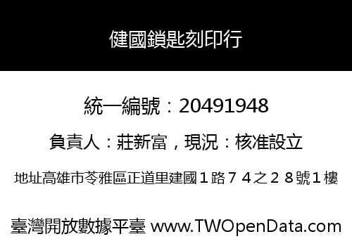 健國鎖匙刻印行
