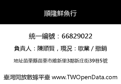 順隆鮮魚行