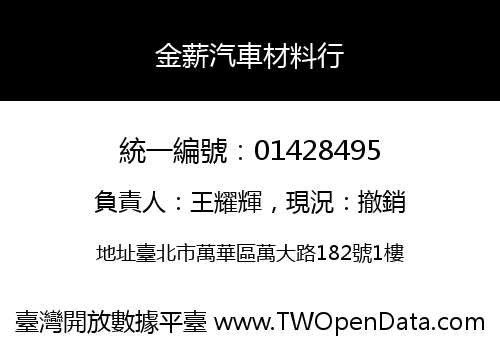金薪汽車材料行
