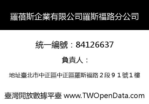 羅蓓斯企業有限公司羅斯福路分公司