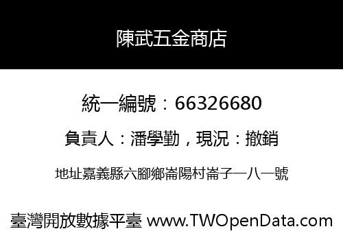 陳武五金商店