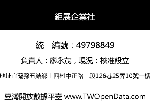 鉅展企業社