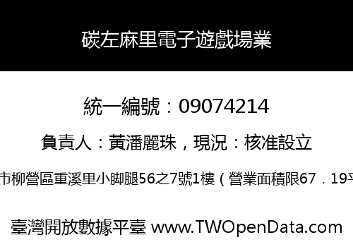 碳左麻里電子遊戲場業