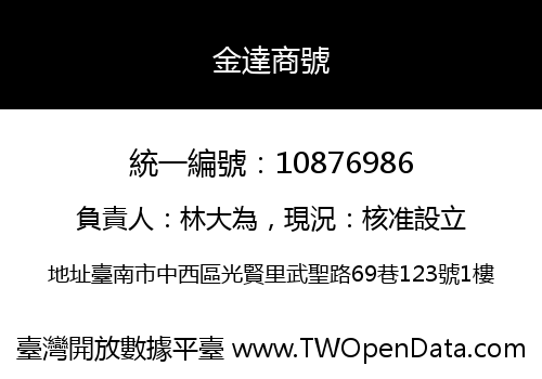 金達商號