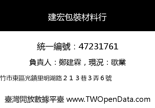 建宏包裝材料行