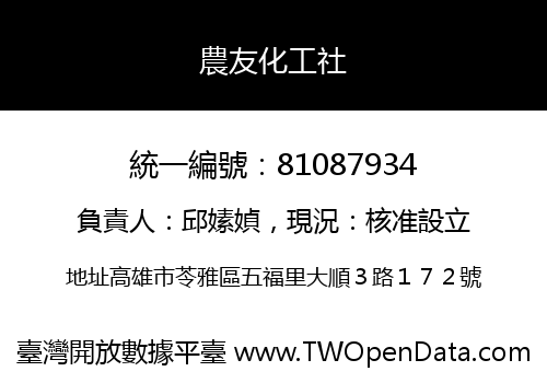農友化工社