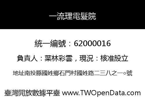 一流理電髮院