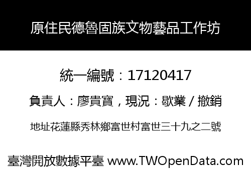 原住民德魯固族文物藝品工作坊