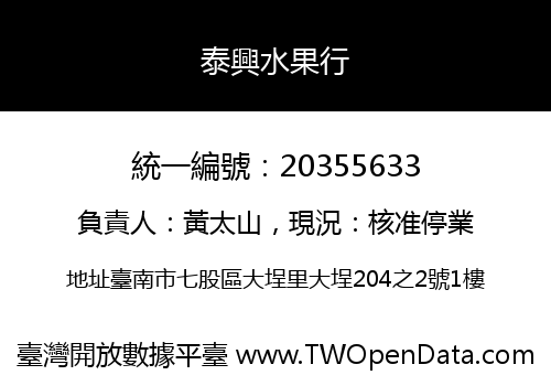 泰興水果行