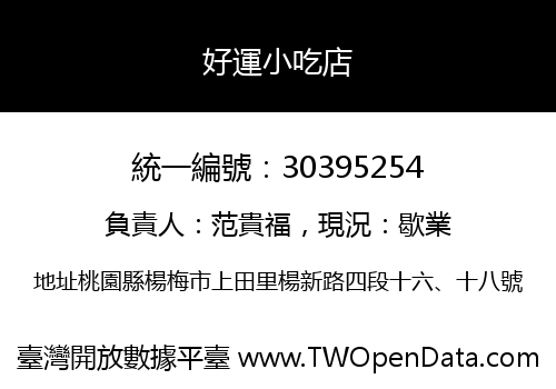 好運小吃店