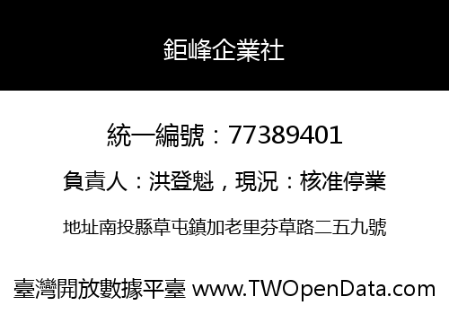 鉅峰企業社