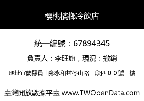 櫻桃檳榔冷飲店