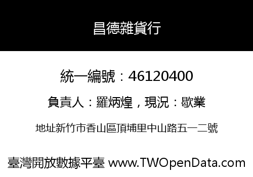 昌德雜貨行