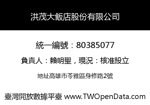 洪茂大飯店股份有限公司
