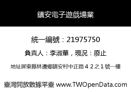 鎮安電子遊戲場業