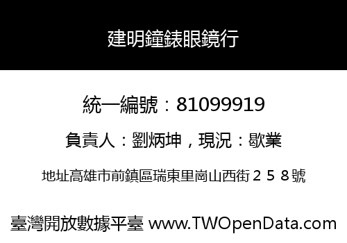 建明鐘錶眼鏡行