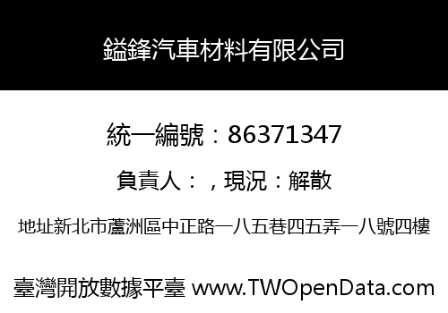 鎰鋒汽車材料有限公司