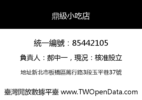 鼎級小吃店