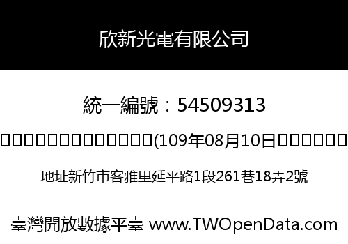 欣新光電有限公司