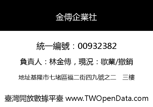金傳企業社