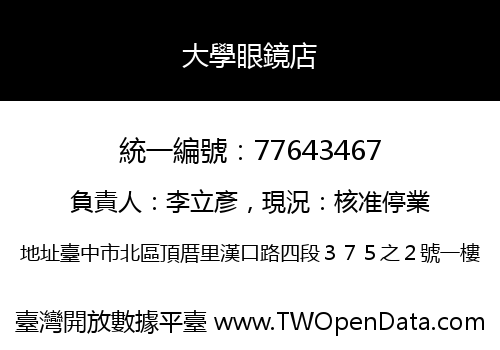 大學眼鏡店