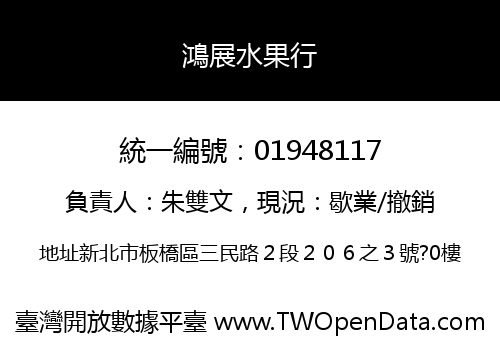 鴻展水果行