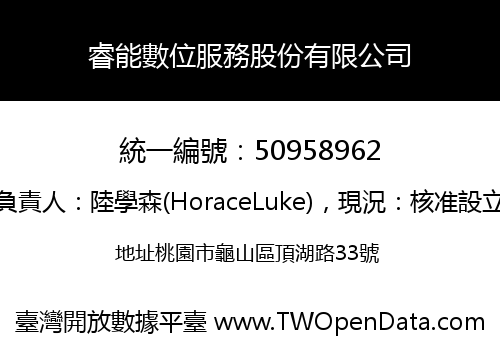 睿能數位服務股份有限公司