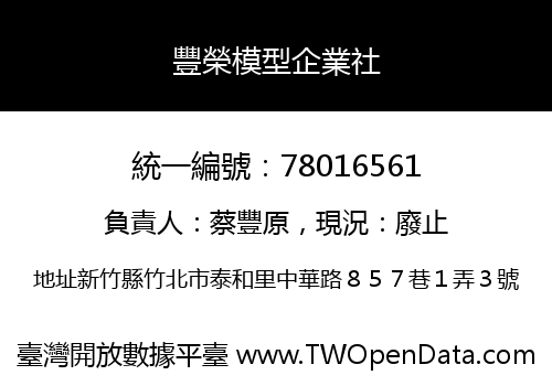 豐榮模型企業社