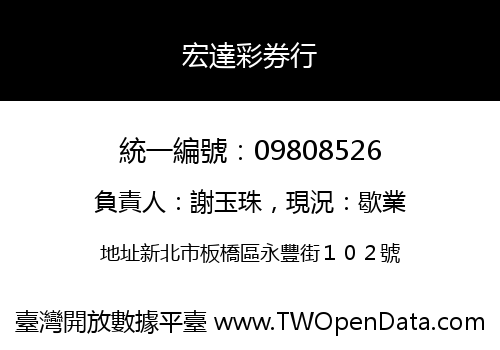 宏達彩券行