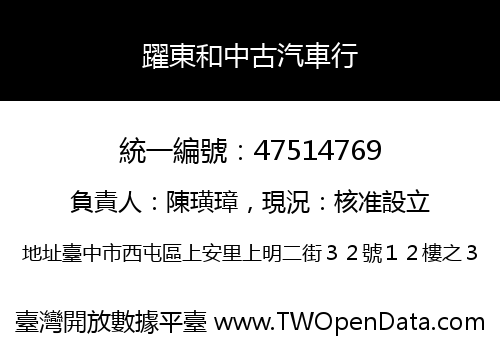 躍東和中古汽車行