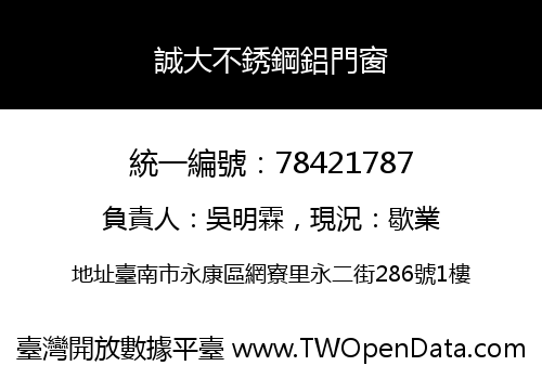 誠大不銹鋼鋁門窗