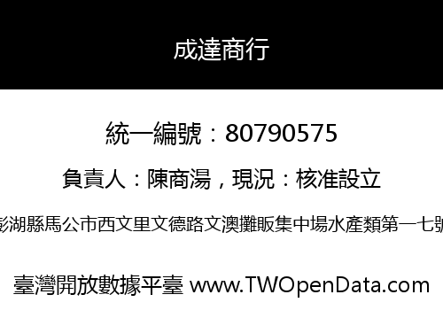 成達商行