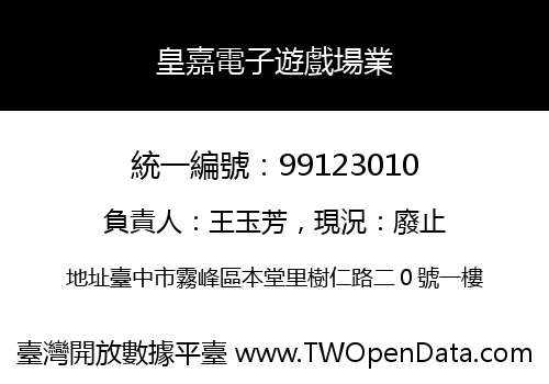 皇嘉電子遊戲場業
