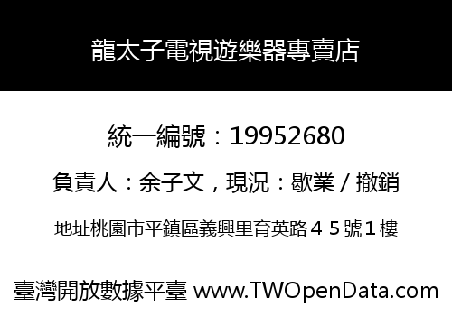 龍太子電視遊樂器專賣店