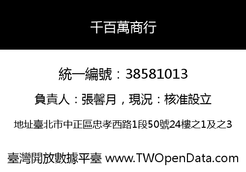 千百萬商行