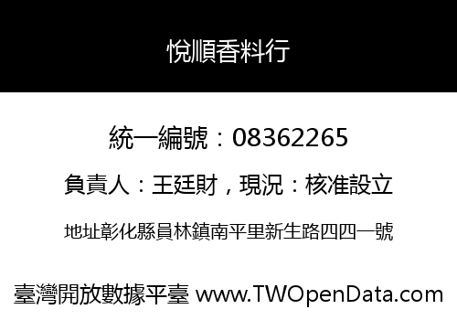 悅順香料行