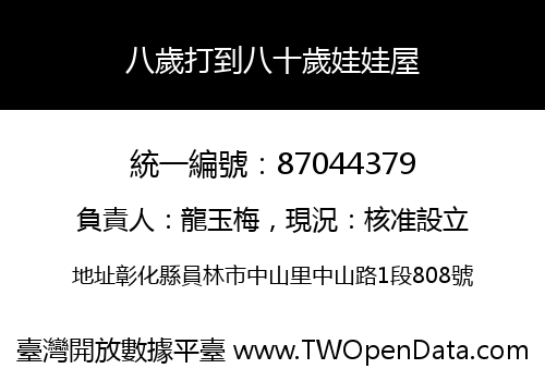 八歲打到八十歲娃娃屋