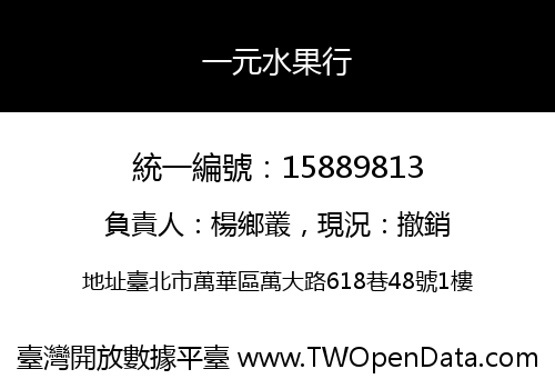 一元水果行
