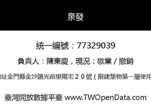 泉發