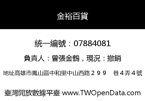 金裕百貨