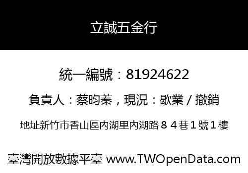 立誠五金行