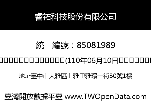 睿祐科技股份有限公司
