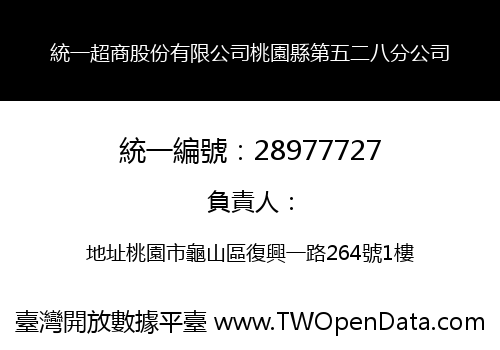 統一超商股份有限公司桃園縣第五二八分公司