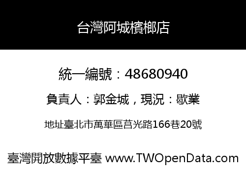 台灣阿城檳榔店