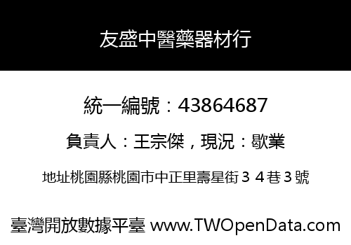 友盛中醫藥器材行